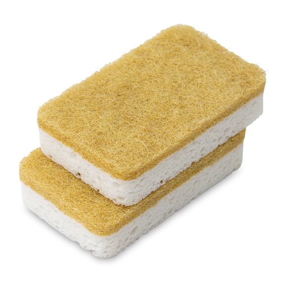 Набор губок для посуды из целлюлозы и кокосового волокна Eco Sponge, белые, 6 шт., Smart Solutions