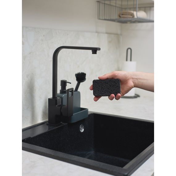 Набор губок для посуды из целлюлозы и кокосового волокна Eco Sponge, черные, 6 шт., Smart Solutions, изображение 8