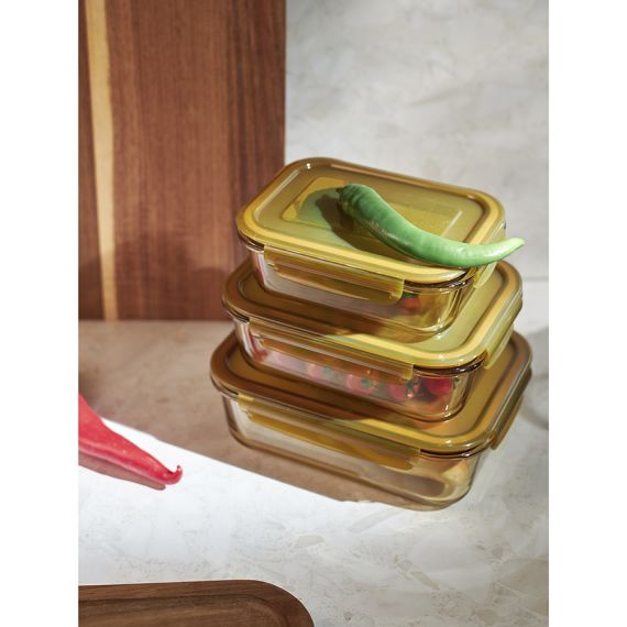 Контейнер для хранения и переноски продуктов 630 мл янтарного цвета, Smart Solutions, изображение 4