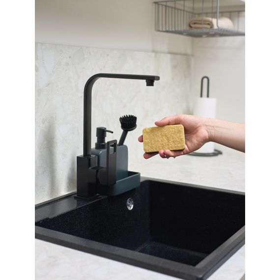 Набор губок для посуды из целлюлозы и кокосового волокна Eco Sponge, черные, 6 шт., Smart Solutions, изображение 9