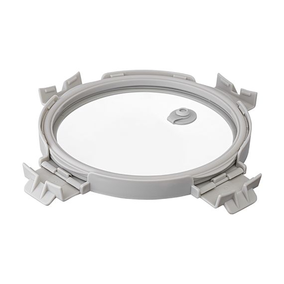 Контейнер для запекания и хранения круглый с крышкой, 650 мл, светло-серый, Smart Solutions, изображение 4