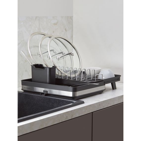Сушилка для посуды Atle раздвижная большая, черная, Smart Solutions, изображение 6