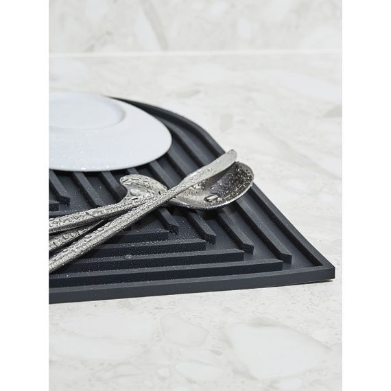 Коврик для сушки посуды Dry Flex, 34,6х44,6 см, темно-серый, Smart Solutions, изображение 10