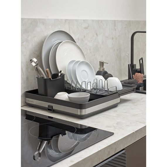 Сушилка для посуды Atle раздвижная большая, черная, Smart Solutions, изображение 3
