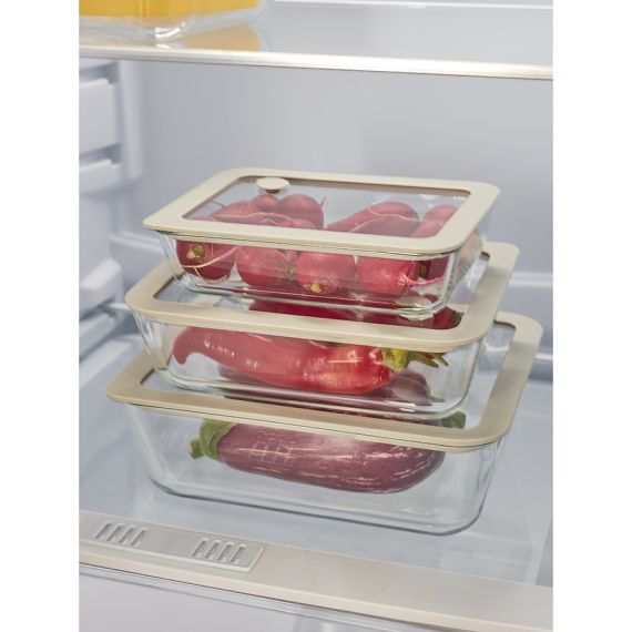 Контейнер для запекания и хранения стеклянный с вакуумным эффектом, 1,4 л, светло-серый, Smart Solutions, изображение 6