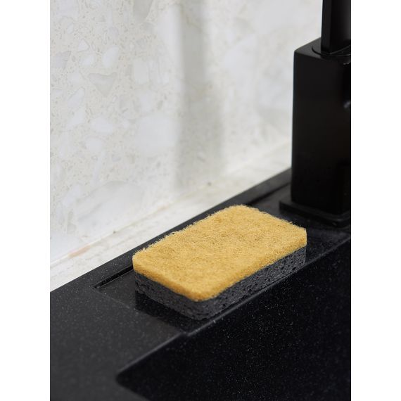 Набор губок для посуды из целлюлозы и кокосового волокна Eco Sponge, черные, 6 шт., Smart Solutions, изображение 6