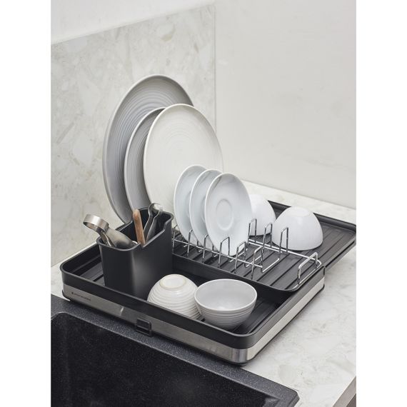 Сушилка для посуды Atle раздвижная большая, черная, Smart Solutions, изображение 2