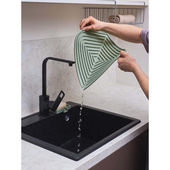 Коврик для сушки посуды Dry Flex, 34,6х44,6 см, шалфей, Smart Solutions, изображение 5