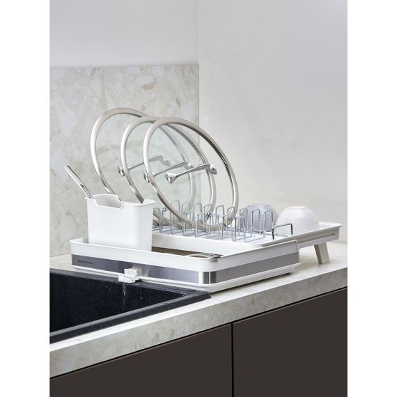 Сушилка для посуды Atle раздвижная большая, белая, Smart Solutions, изображение 7