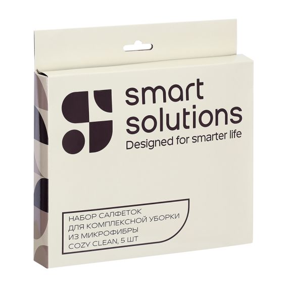 Набор салфеток для комплексной уборки из микрофибры Cozy Clean, 5 шт., Smart Solutions, изображение 10