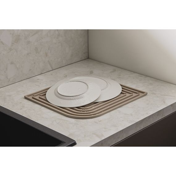 Коврик для сушки посуды Dry Flex, 34,6х44,6 см, бежевый, Smart Solutions, изображение 3