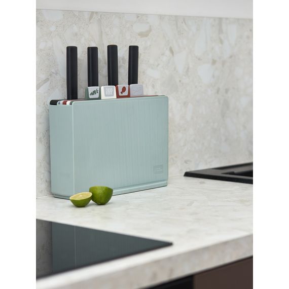 Набор из 4-х разделочных досок и 4-х ножей с держателем Cut&Store, Smart Solutions, изображение 2
