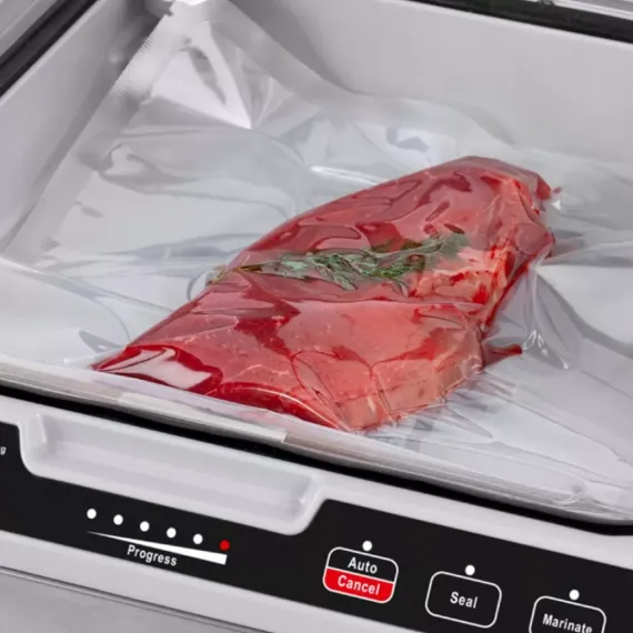 Вакууматор камерный VacuChef 40, материал: нержавеющая сталь, пластик, цвет: стальной, CASO, изображение 6