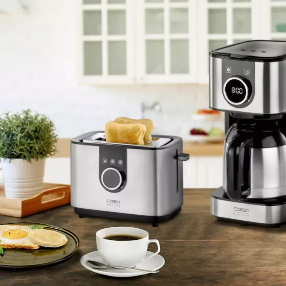 Тостер, нержавеющая сталь, пластик, CASO, изображение 9