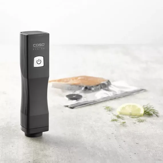 Вакууматор ручной Vacu OneTouch, нержавеющая сталь, пластик, CASO, изображение 5