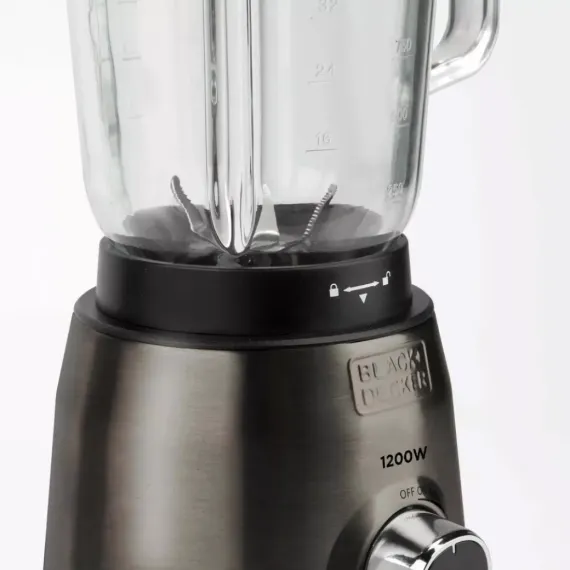 Блендер стационарный, 1,5 л, 30 х 20 х 40 см, нержавеющая сталь, стекло, BLACK+DECKER, изображение 6