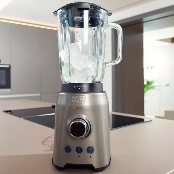 Блендер стационарный, 1,5 л, 30 х 20 х 40 см, нержавеющая сталь, стекло, BLACK+DECKER, изображение 8