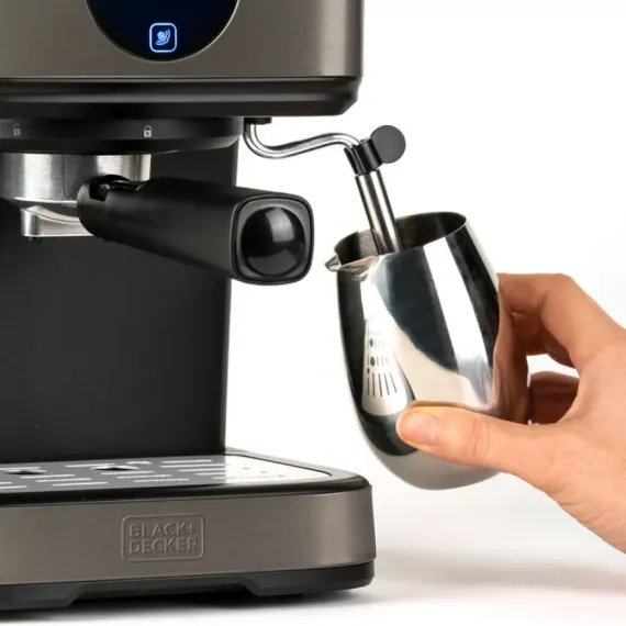 Кофеварка - эспрессо, 1,5 л, 27 х 20,5 х 29 см, нержавеющая сталь, пластик, BLACK+DECKER, изображение 4