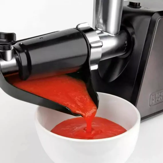 Мясорубка, 1000 Вт, нержавеющая сталь, пластик, BLACK+DECKER, изображение 3