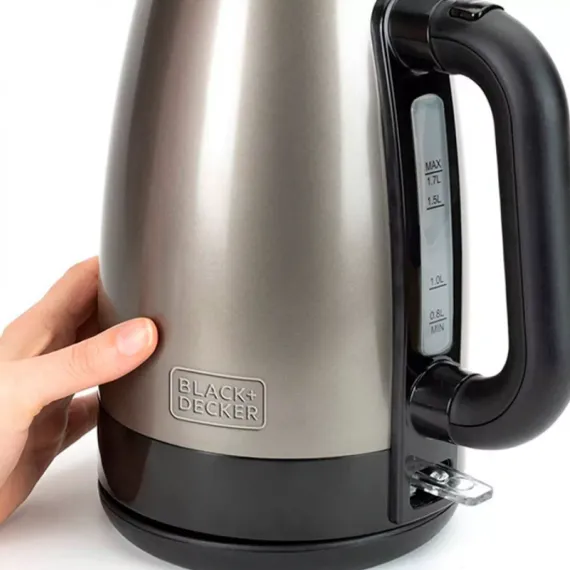 Чайник электрический, 1,7 л, нержавеющая сталь, BLACK+DECKER, изображение 2
