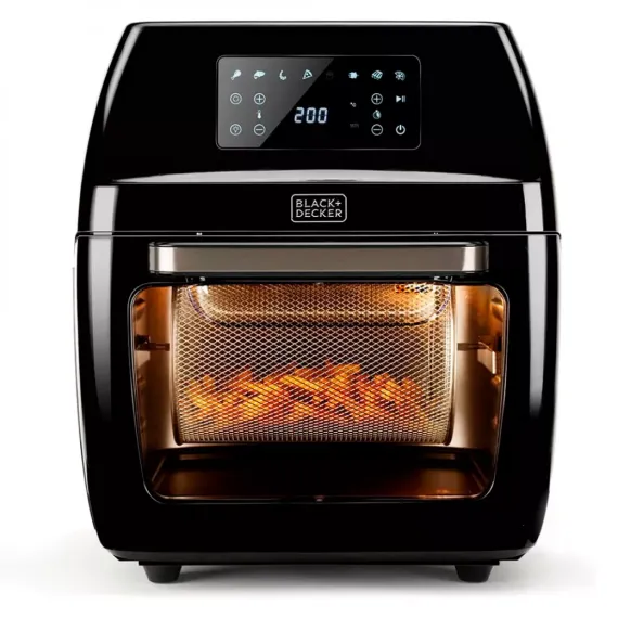 Аэрофритюрница , 12 л, нержавеющая сталь, пластик, BLACK+DECKER, изображение 2