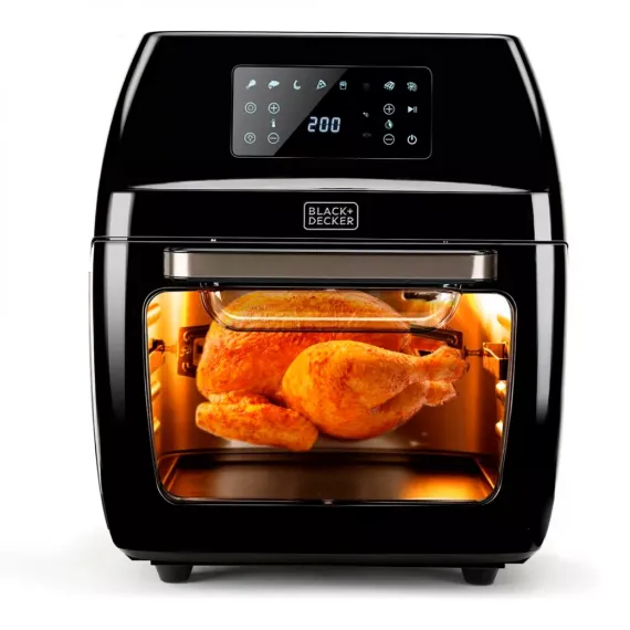 Аэрофритюрница , 12 л, нержавеющая сталь, пластик, BLACK+DECKER, изображение 3