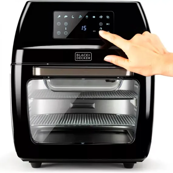 Аэрофритюрница , 12 л, нержавеющая сталь, пластик, BLACK+DECKER, изображение 4