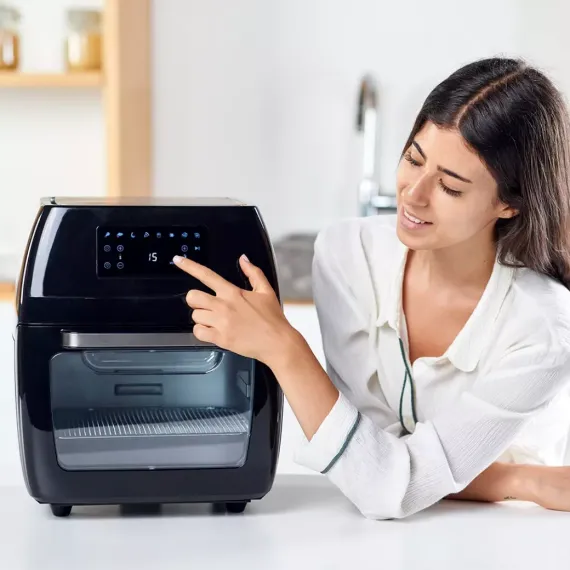 Аэрофритюрница , 12 л, нержавеющая сталь, пластик, BLACK+DECKER, изображение 7