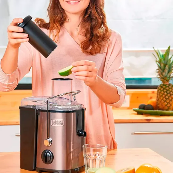 Соковыжималка центробежная, 500 мл, 22 х 29 см, нержавеющая сталь, пластик, BLACK+DECKER, изображение 10