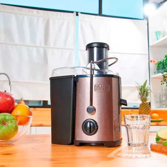 Соковыжималка центробежная, 500 мл, 22 х 29 см, нержавеющая сталь, пластик, BLACK+DECKER, изображение 11