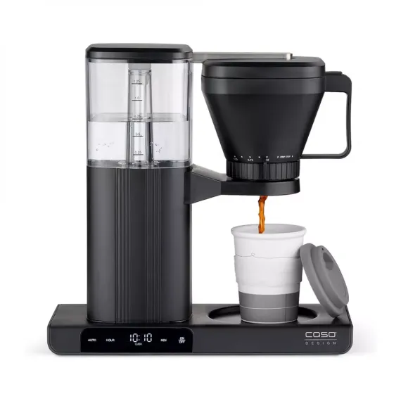 Кофеварка капельная, 1.25 л, нержавеющая сталь, пластик, CASO, изображение 10