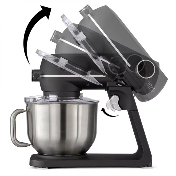 Комбайн кухонный, 6 л, нержавеющая сталь, пластик, CASO, изображение 6