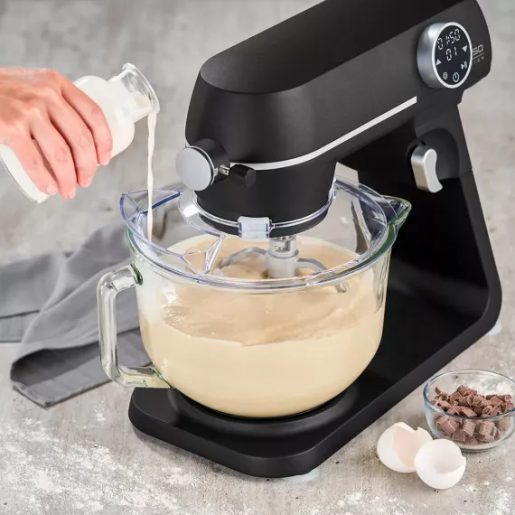 Комбайн кухонный, 4.5 л, нержавеющая сталь, стекло, CASO, изображение 12