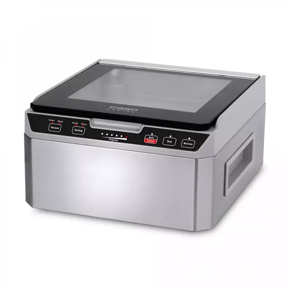Вакууматор камерный VacuChef 40, материал: нержавеющая сталь, пластик, цвет: стальной, CASO