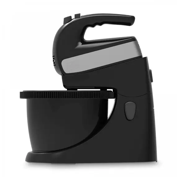Миксер ручной с подставкой и чашей, 2.5 л, нержавеющая сталь, пластик, BLACK+DECKER