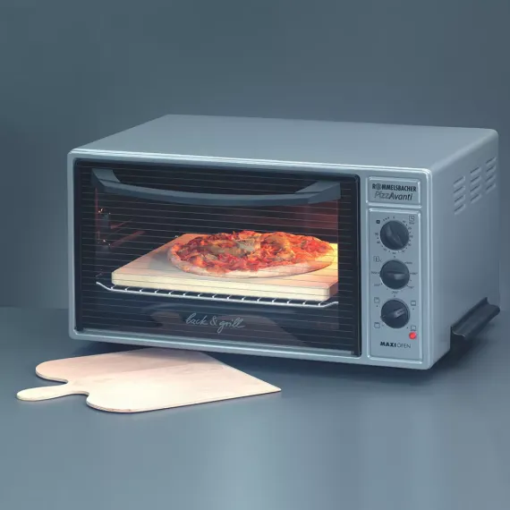 Набор для приготовления пиццы: камень и деревянная лопатка, дерево, глина, ROMMELSBACHER, изображение 5