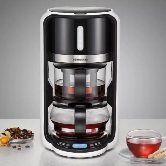 Автомат чайный, 1,7 л, нержавеющая сталь, стекло, ROMMELSBACHER, изображение 2