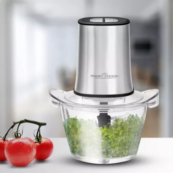 Измельчитель, 1 л, нержавеющая сталь, стекло, PROFI COOK, изображение 3