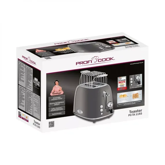 Тостер , нержавеющая сталь, PROFI COOK, изображение 4
