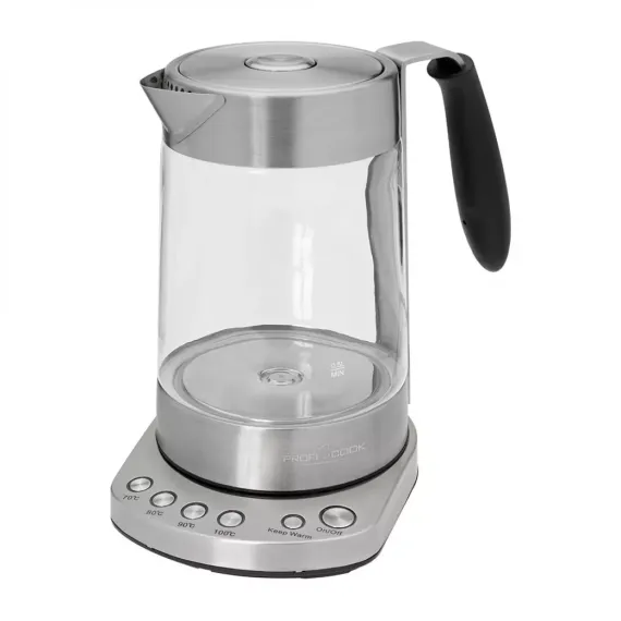 Чайник электрический, 1,7 л, нержавеющая сталь, PROFI COOK, изображение 2