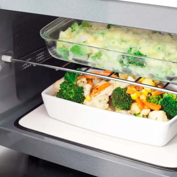 Печь микроволновая с грилем, нержавеющая сталь, пластик, CASO, изображение 5