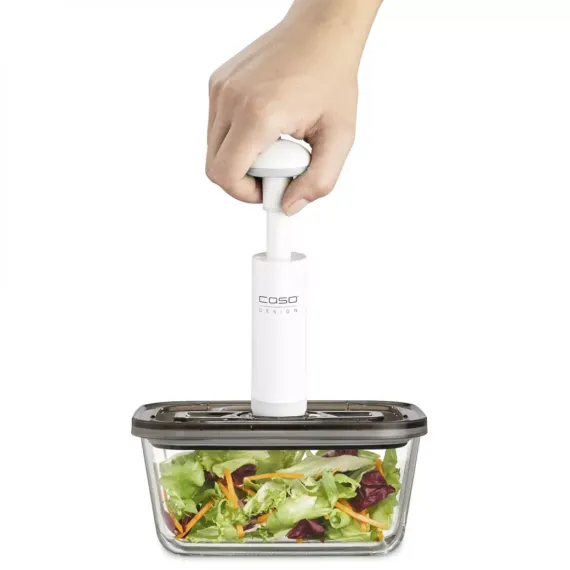 Набор из 4-х вакуумных контейнеров с насосом VacuBoxx E-set, стекло, тритан, CASO, изображение 7