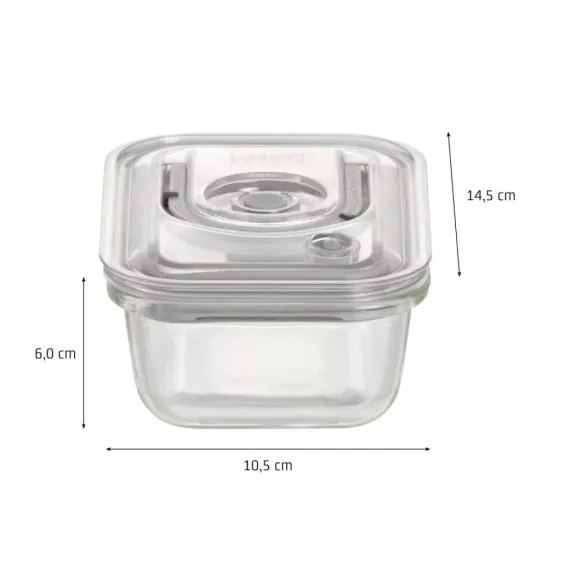 Набор из 4-х вакуумных контейнеров c насосом VacuBoxx R-set, стекло, тритан, CASO, изображение 5