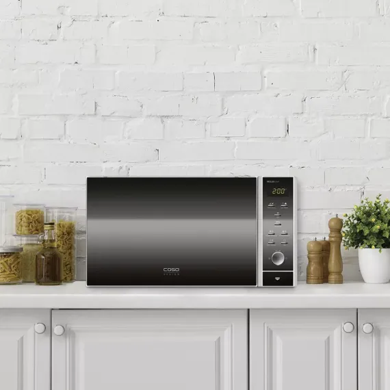 Печь микроволновая с грилем, нержавеющая сталь, пластик, CASO, изображение 3