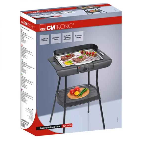 Гриль - барбекю, пластик, нержавеющая сталь, CLATRONIC, изображение 5