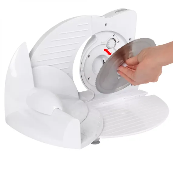 Слайсер - ломтерезка, нержавеющая сталь, пластик, CLATRONIC, изображение 2