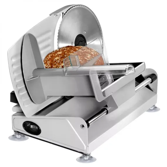 Слайсер - ломтерезка, 36,5 х 26,5 х 23,5 см, нержавеющая сталь, алюминий, CLATRONIC, изображение 2