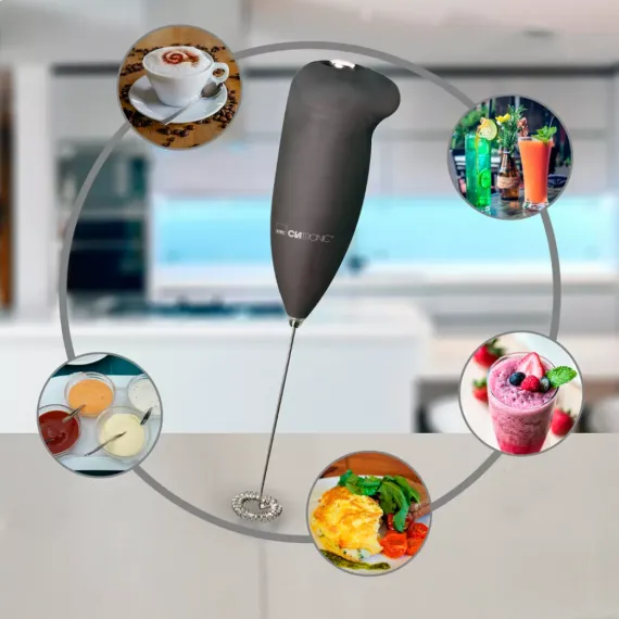 Капучинатор, 22,5 см, пластик, нержавеющая сталь, CLATRONIC, изображение 2