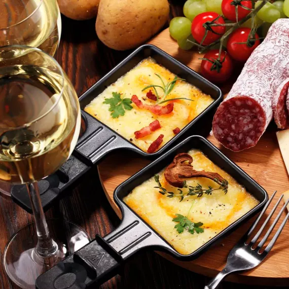 Гриль - раклетница, 20,5 х 10,5 см, нержавеющая сталь, CLATRONIC, изображение 6