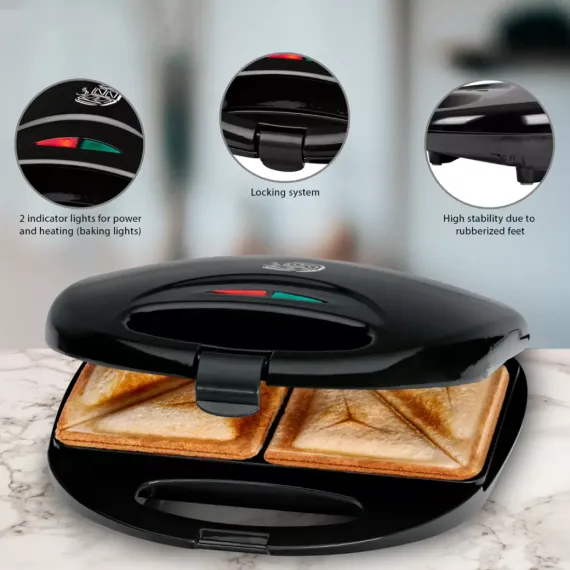 Сэндвичница, 23 х 23 х 8 см, пластик, CLATRONIC, изображение 5